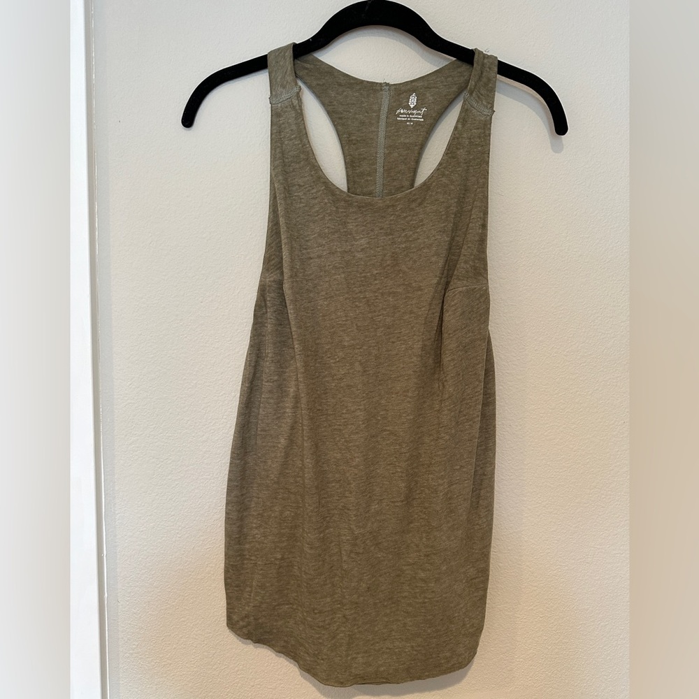 Free People Movement Soft Light Olive Tank